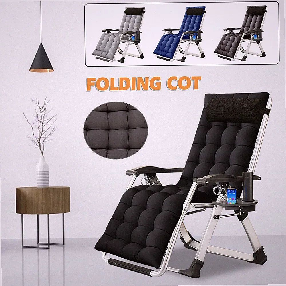 NAIZEA Outdoor Folding Lounge Chair Zero Gravity Chair ,90-170 degree Adjustable