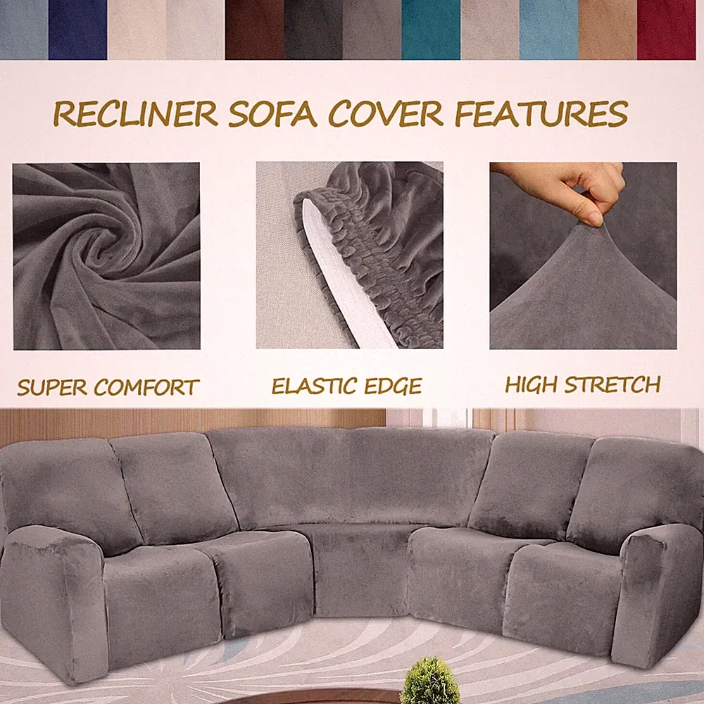 velvet recliner sofa