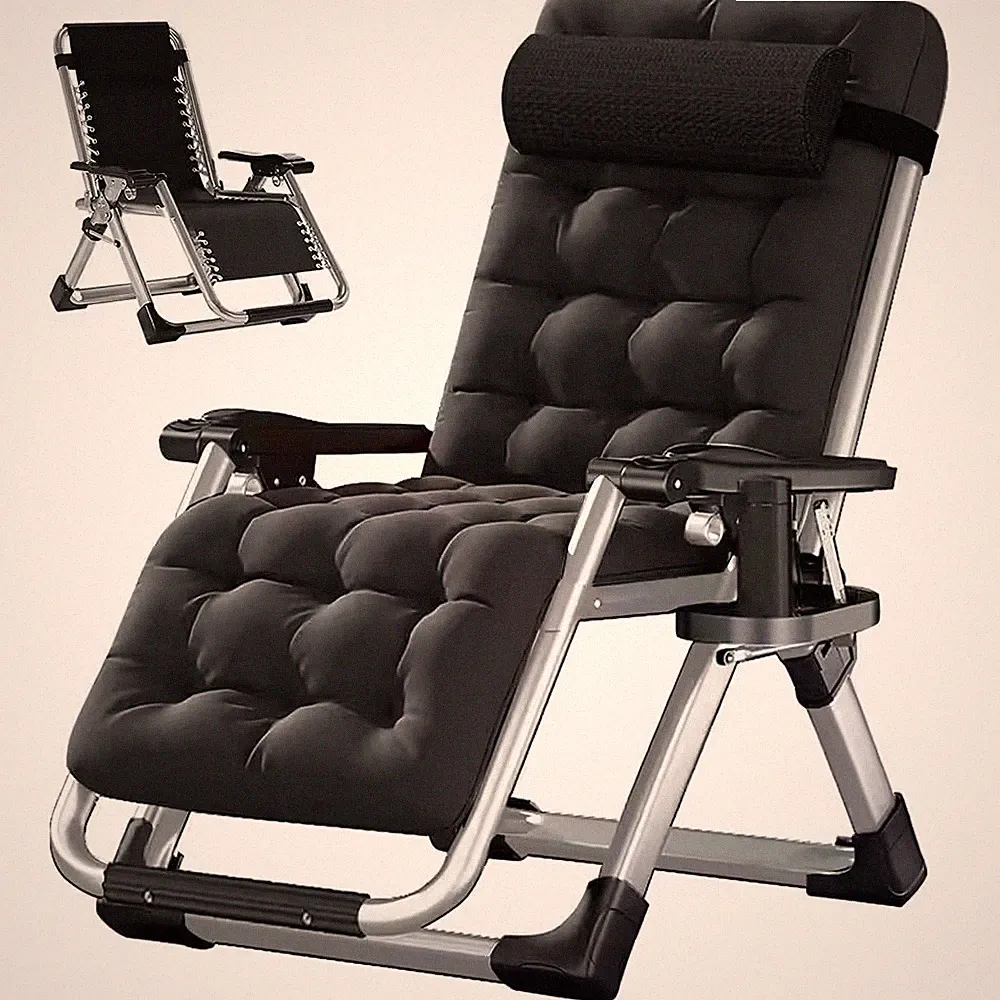 Velvet Pad Teslin Zero Gravity Chair, Folding Recliner Patio Lounger Chair, Cup