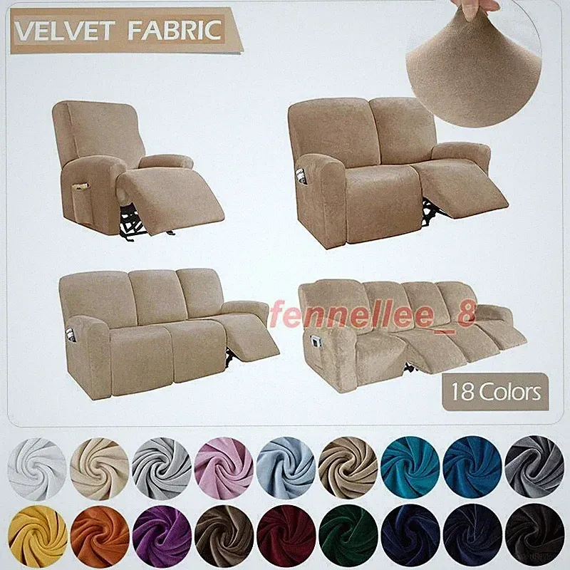velvet slipcovers for recliners